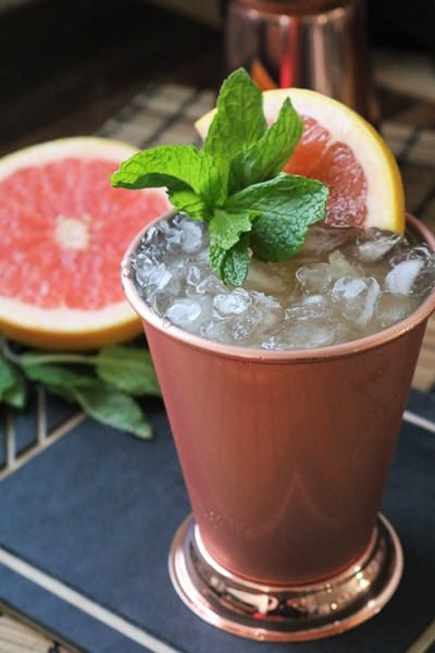 Grapefruit Mint Julep #bourbon #mint #julep #grapefruit