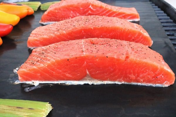 Salmon Filets on a Grill