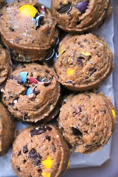 Malted Dark Chocolate Cadbury Egg Cookie Dough