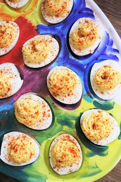 BBQ Deviled Eggs Party Appetizer