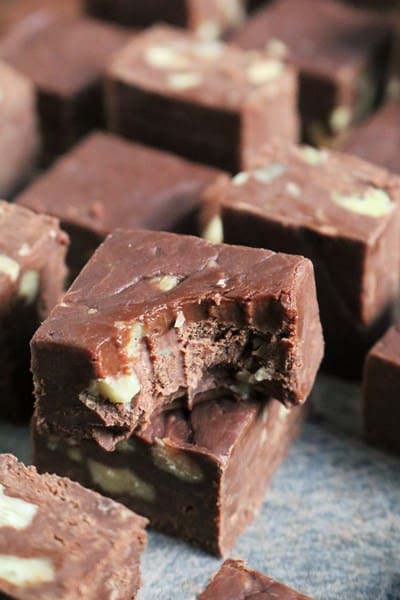 Magic Chocolate Walnut Fudge