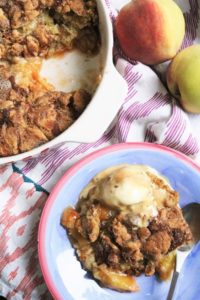 Chai Snickerdoodle Peach Cobbler