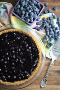 No-Bake Fresh Blueberry Pie