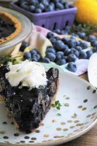 Grandma's No-Bake Blueberry Pie