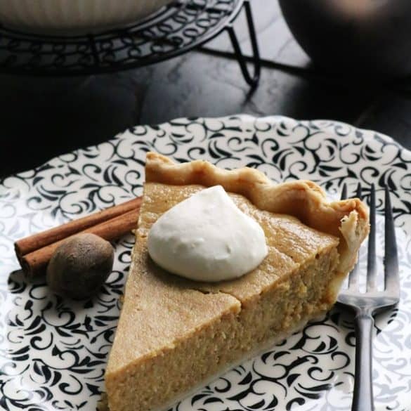 Eggnog Pumpkin Pie SLice