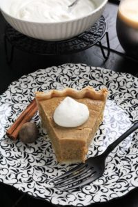 Eggnog Pumpkin Pie #pieseason