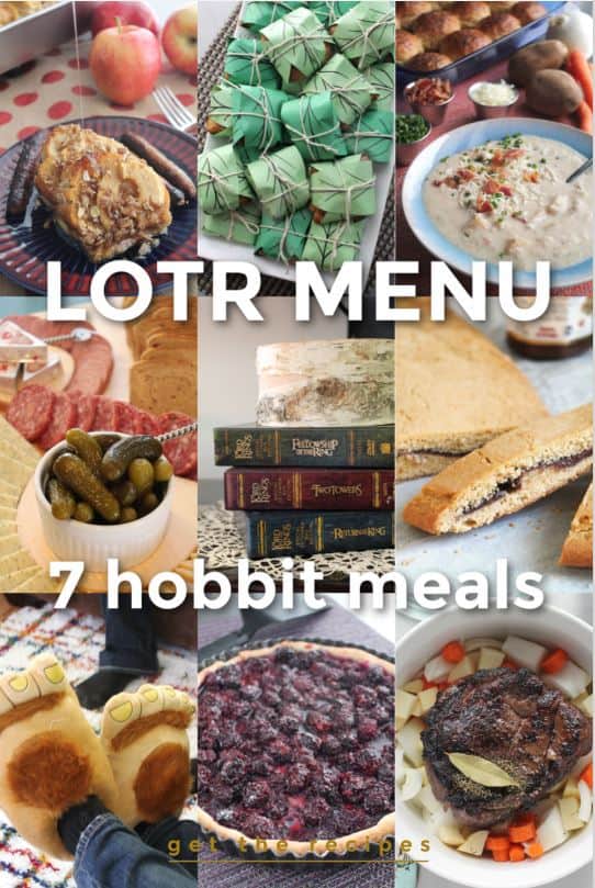 Lord of the Rings Menu - The Seven Hobbit Meals