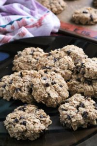Peanut Butter Chocolate Chip No-Bake Cookies
