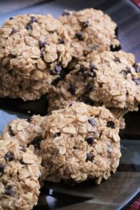 Peanut Butter Chocolate Chip No-Bake Cookies