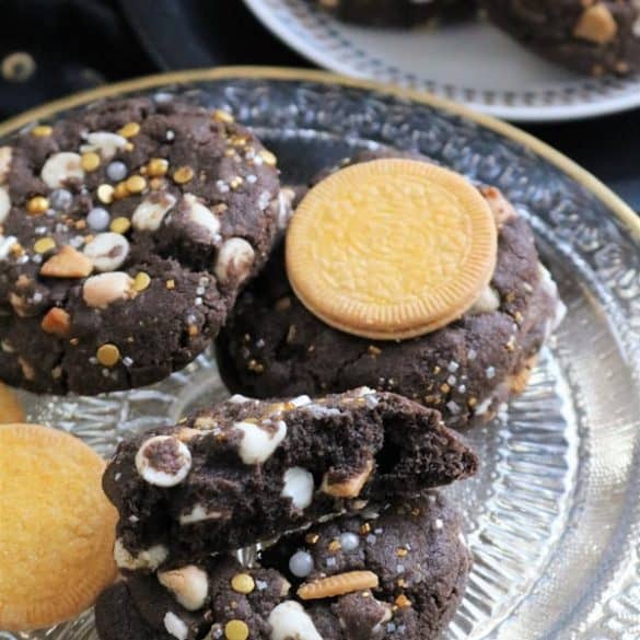 Chocolate Golden Oreo White Chocolate Chip Cookies