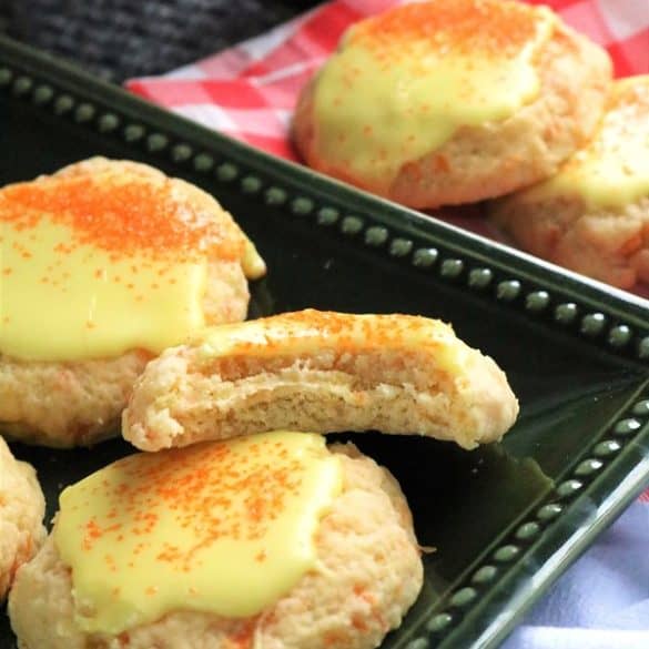 Glazed Orange Carrot Cookies