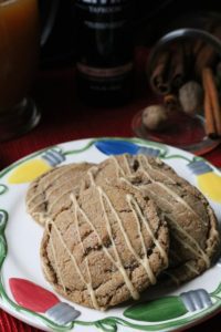 Mulled Cider Spiced Brown Sugar Cookies with Glaze