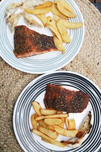 Air Fryer vs Convection Oven Salmon and Fries