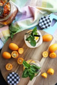 Homemade Honey Kumquat Mojitos