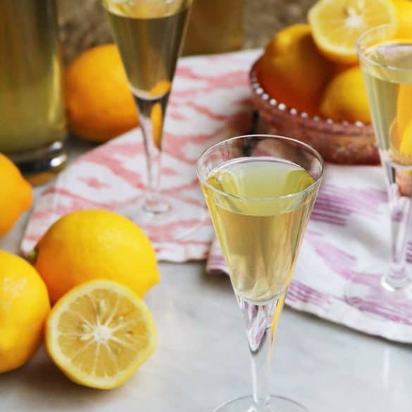 Homemade Meyer Limoncello