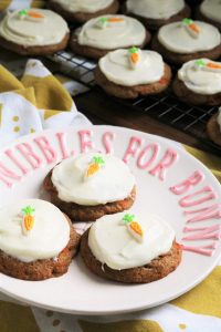Carrot Cake Cookies with Cream Cheese Frosting