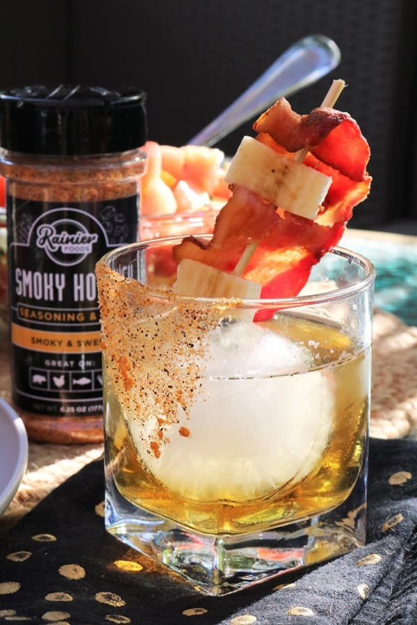 Banana Peanut Butter Whiskey Old Fashioned