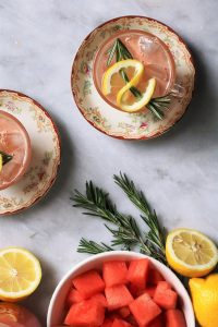 Homemade Rosemary Watermelon Lemonade