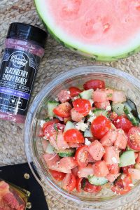 Watermelon Cucumber Salad