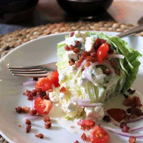 Italian Wedge Salad with Gorgonzola Dressing
