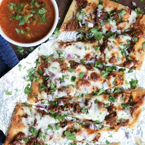Homemade Birria Flatbread