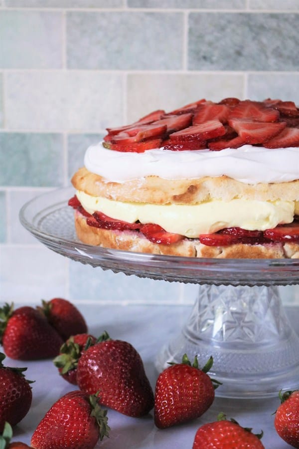 Giant Strawberry Shortcake Cake