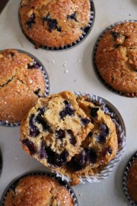 Blueberry Cardamom Ricotta Muffins