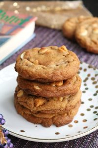 Stack of Butterbeer Cookies.