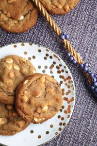 Butterscotch White Chocolate Chip Butterbeer Cookies.