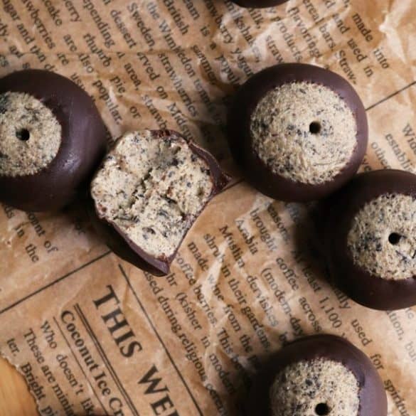 Buckeyes made with Oreos.