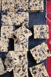 Cute Peanut Butter Oreo Rice Crispy Treats.