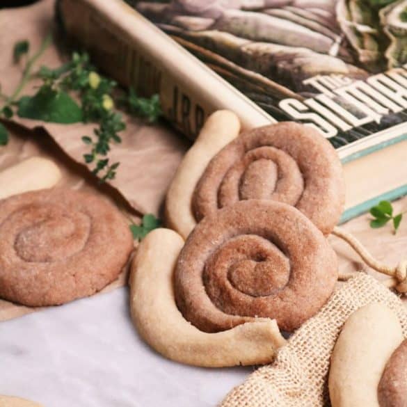 Spiral Snail Cookies with Silmarillion Book.
