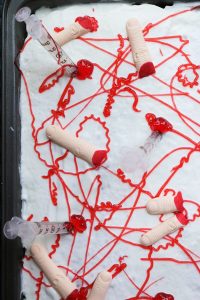 Easy Poke Cake for Hallloween.