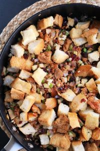 Skillet Stuffing made in a skillet.