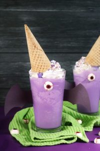 Flying Purple People Eater Milkshakes (Ube Milkshakes).