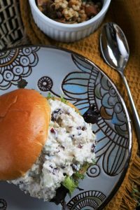 Cranberry Chicken Salad on a Roll.
