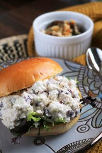 Cranberry Chicken Salad Sandwich.