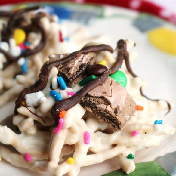 No-Bake Buddy the Elf Spaghetti Cookies.