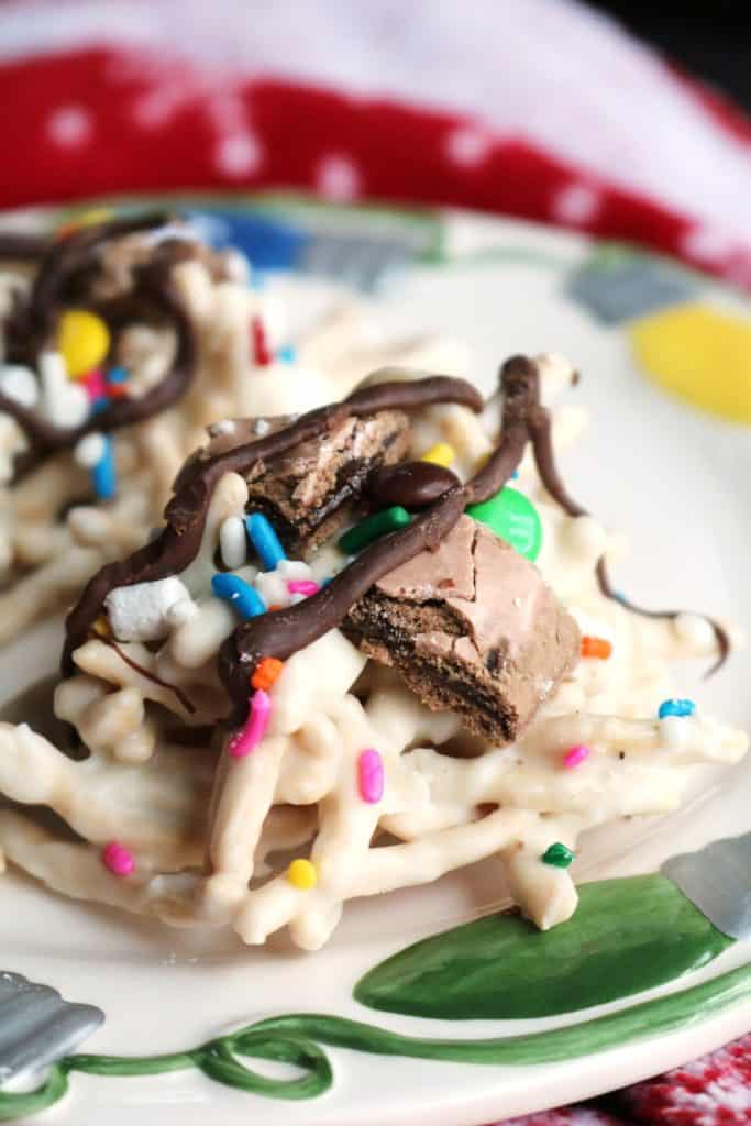 No-Bake Buddy the Elf Spaghetti Cookies.