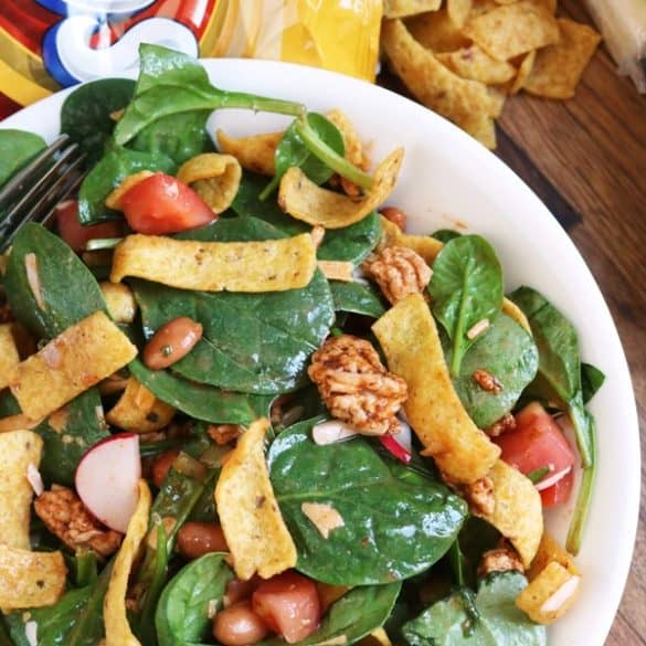 Frito Taco Salad with Catalina Dressing.