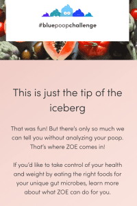 Blue Poop Challenge - ZOE Red Flag.