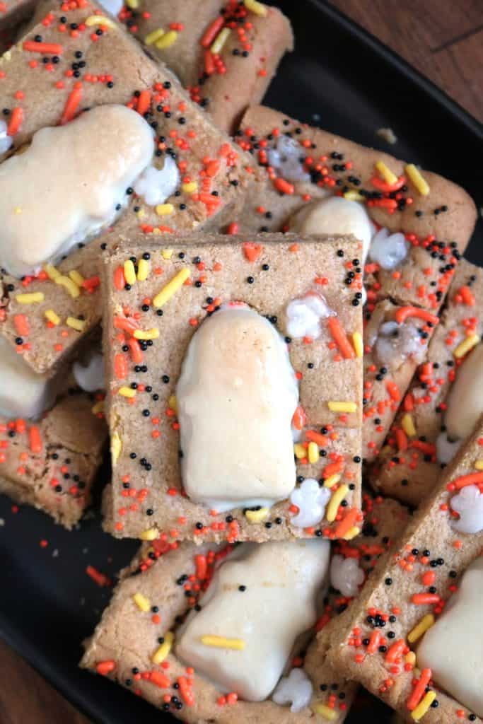 Reese's Ghost Peanut Butter Cup Cookie Bars.