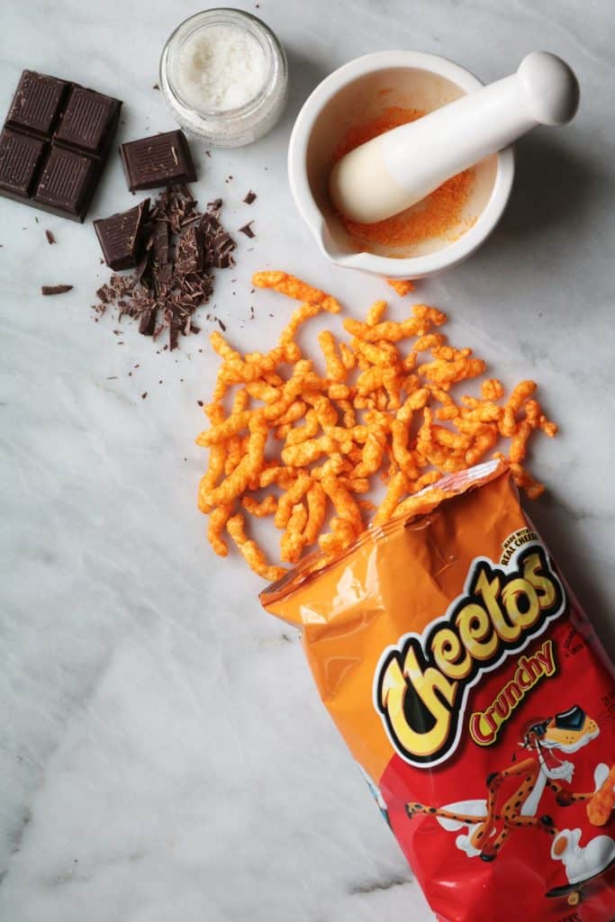 Chocolate Covered Cheetos Ingredients.