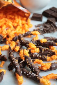 Homemade Chocolate Covered Cheetos.