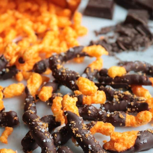 Homemade Chocolate Covered Cheetos.