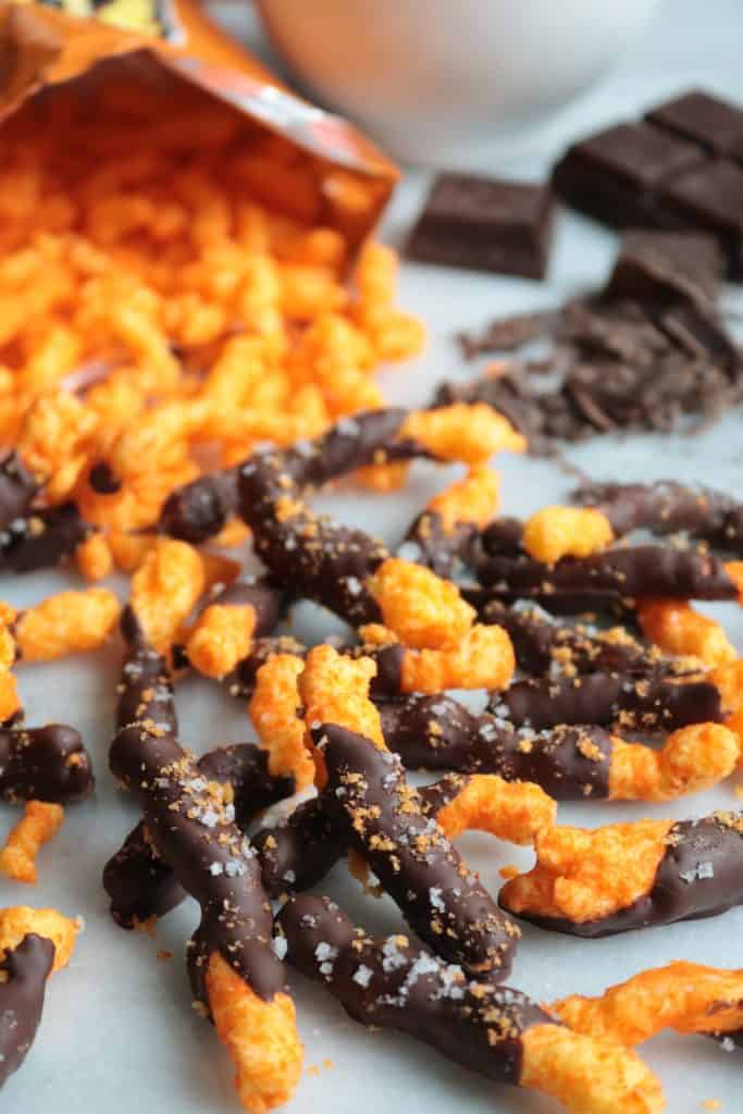 Homemade Chocolate Covered Cheetos.