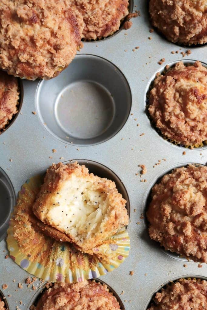 Lemon Poppy Seed Cheesecake Muffins.