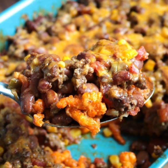 Scoop of Cheetos Pie.