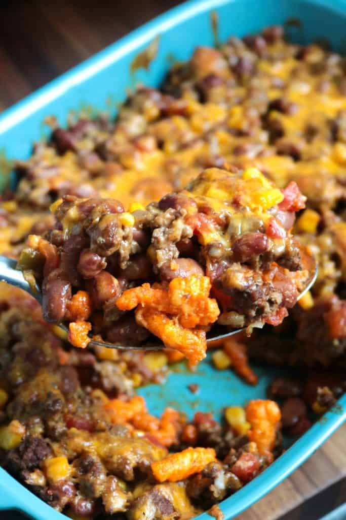 Scoop of Cheetos Pie.