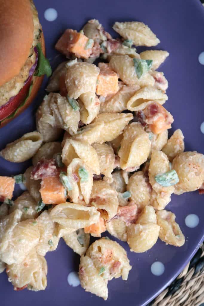 Jalapeno Popper Pasta Salad side dish.